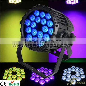 super brightness outdoor 18x15w 6 in 1 par led rgbwa uv par 64 led