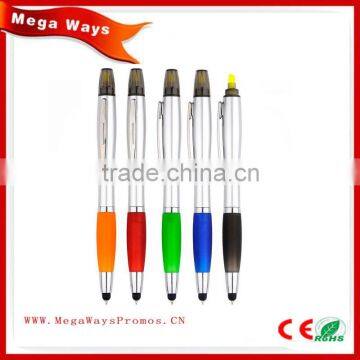 Promotional gifts pen correcto stylus touch pen, slogan ball pen