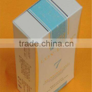 Cardboard perfume box with logo embossing