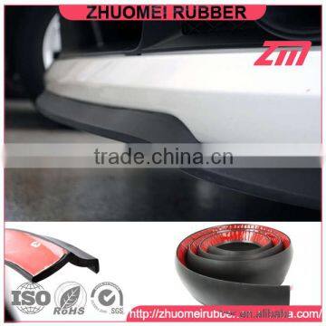 Rubber Extruded Car Bumper lip Front Spoiler Bumper Lip