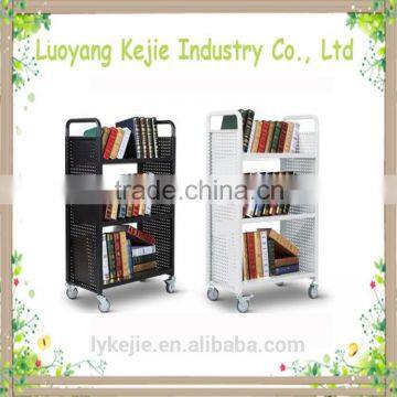 New simple design book cart/book trolley/mobile book car