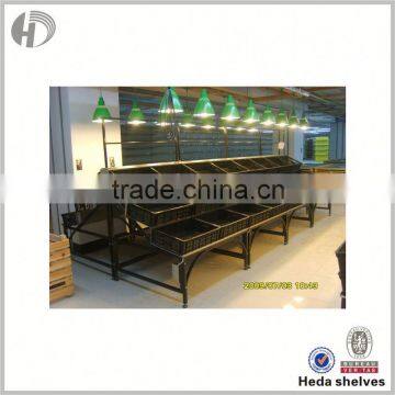 Durable Oem Service Supermarket Display Shelves For Vegetable