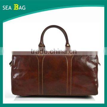 Custom new design Full grain leather duffel bags for wholesale sport duffle bag