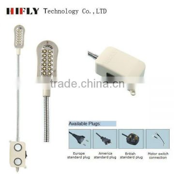 Dimmable magnetic flexible pipe led sewing machine light