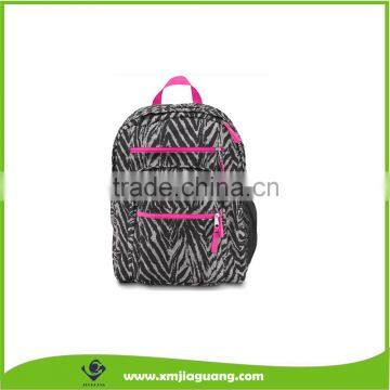 Hot Sale Fashion Zebra Stripe Pattern Bag Day Backpack