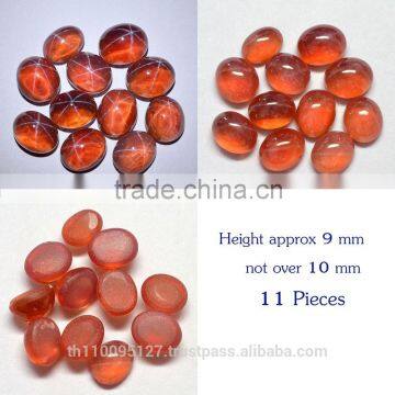 255.85 Ct Orange Star Sapphire 6 Rays Lab Created Stone