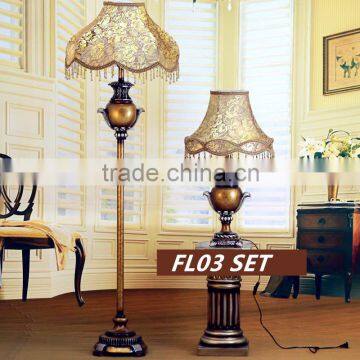 Hot sell European style wooden Floor lamp For Villa ,hotel