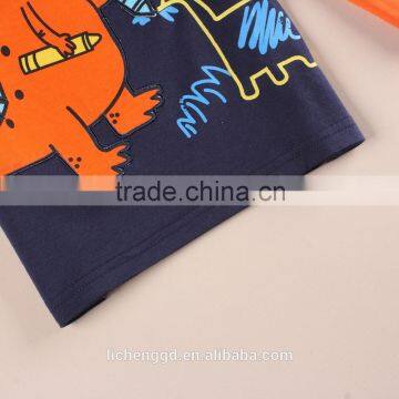 (A6501) NOVA Garment Wholesale Design Fancy Cotton Clothing Baby Boy t Shirt Whith Printed Dinosaur 3d Pattern Winter Wear photo-4
