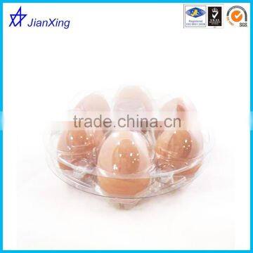 6 plastic egg shape container