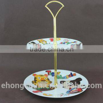 Porcelain Home Cake Stand,China Pocerlain Dinner Plate,cholocalate Cake Plate photo-2