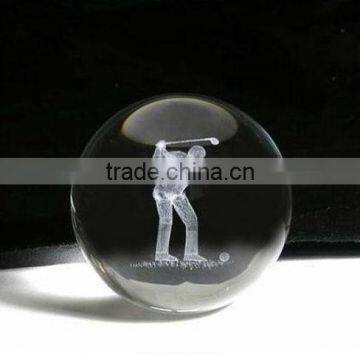 3D laser engraving crystal ball paperweight gifts