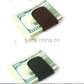 2015 most popular best price genuine leather custom money clip