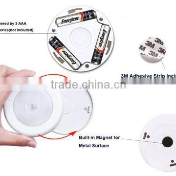 Battery Powered LED Motion Lights Stick-To-Anywhere For Stairways Bathroom Kitchen Nursery Hallway Motion Sensor Night Light photo-2