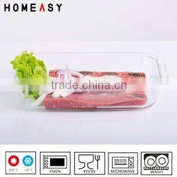 Clear glass new glass baking pan for oven midum size