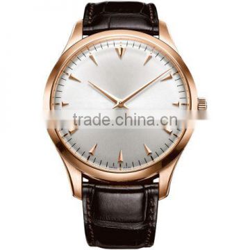 YB classic black luxury men watch stainless steel leather watch