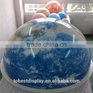 Customize acrylic material large plastic globe, large world globe