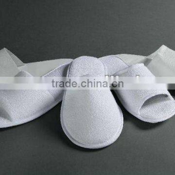 Hotel terry slippers/ spa slippers/white chaeap hotel slippers