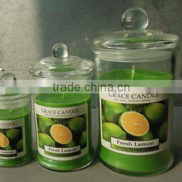 scent or unscented jar candle for wedding party or house decoration