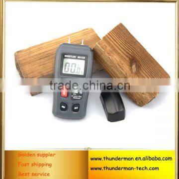 Digital wood moisture meter with 2 pin steel probe