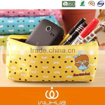 china supplier small fresh style PU student pencil bag