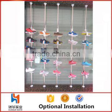 Huohua Metal Material Easy Assembly Muti-functional Shoe Shop Using Revolving Shoe Rack photo-6