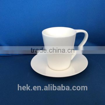 160cc good quality hot selling porcelain ceramic Bone China Cup&Saucer Set