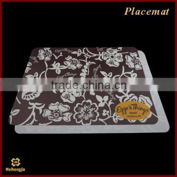 China supplier hotsale Brown pattern pvc place mat