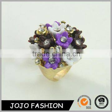 New fashion latest jewelry gemstone women finger ring statement gold ring designs