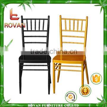 Wedding Used Iron Metal Chiavari Chair Black Color photo-5