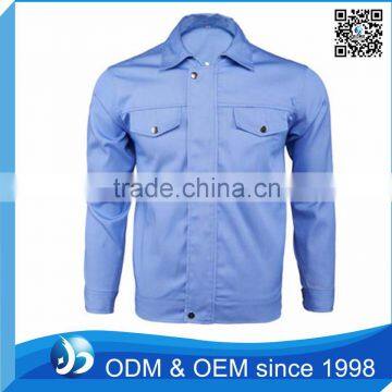 Custom 100% Wholesale Work Clothes Blue Work Wear Jecket