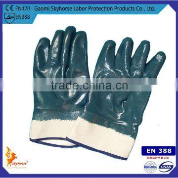 Hot sale Heavy weight nitrile gloves oil resist glove nitrile dipped glove