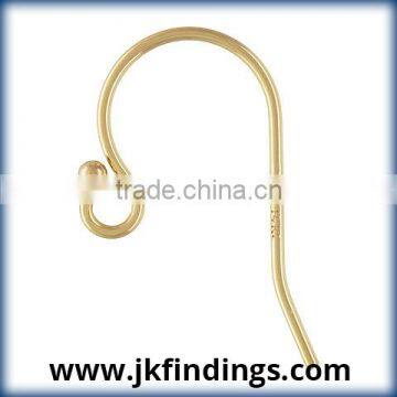 1/20 14K Gold Filled Jewelry Findings Ball End Ear Wire 11.5x20.0mm (0.66mm)