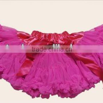 SOLID COLOR Pettiskirt Skirt Petti Party Dance Tutu Dress Girl TUTU ROSE Full Pettiskirt Princess Skirt