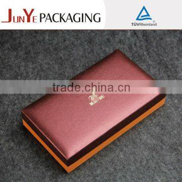 Hard paper luxury leather gift box packaging