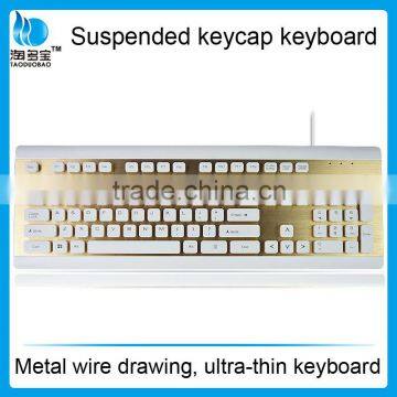 Ultra Thin Wired Computer Keyboard_Suspended Keycap Keyboard With Metal Wile Drawing photo-2