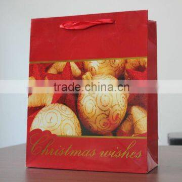 2014 Eco-friendly high quality christmas gift paper bag