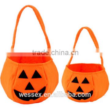 Non-woven three-dimensional handheld pumpkin hot sale bag for kids