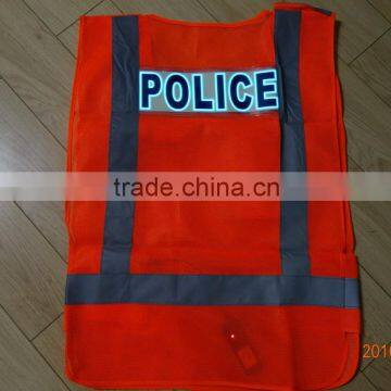 EL safety vest / EL security reflective safety vest / EL flashing safety vest