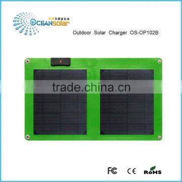 Alibaba China Best 10W 1.5A Dual USB Portable Solar Panel Charger for promotion