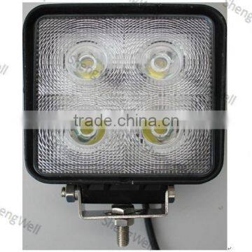 4" 40W 9--32V Square CREE LED work light 1year factory warranty CREE led work light auto led work light led work light truck