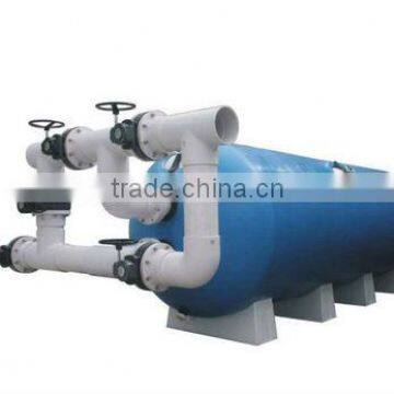 Commercial horizontal swimming pool sand filter