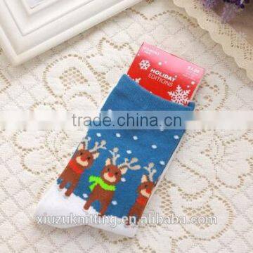 dears lovely christmas crew thick lady sock