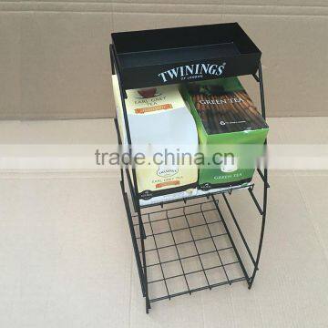 New Arrival High Quality Customized Wire Desk Tea Box Rack photo-4