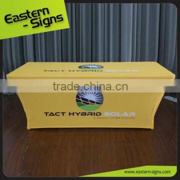 Fancy Decorative Disposable Spandex Promotional Trade Show Table Cloth