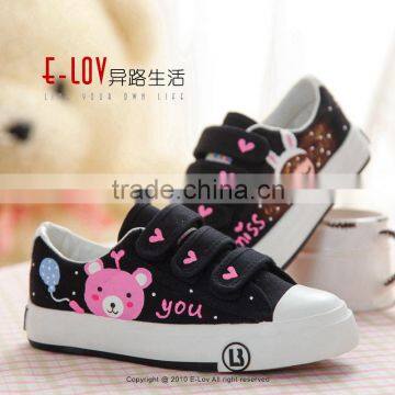 Hot Sales Cheap New Style Canvas All Black Shoes