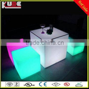 Magic 3D LED Cube RGB Colors Lighting Changing LED Bar Cube Stool For Sitting