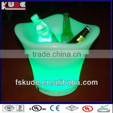 Remote control led lighted plastic ice bucket