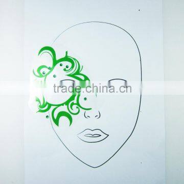 Wholesae stunning party queen floral glitter rhinestone temporary eye tattoos waterproof makeup face tattoos