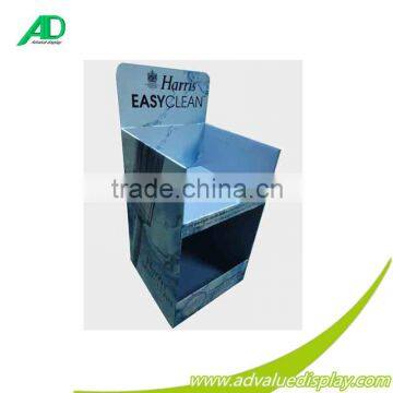 Supermarket floor customized cardboard detergent display stand