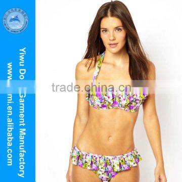 Domi floral ruffle sexy bikini,super micro sexi hot bikini girl photo models,chinese sexy nude girl photos